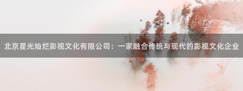 特级黄色樱桃视频：北京星光灿烂影视文化有限公司：一家融合传统与现代的影视文化企业